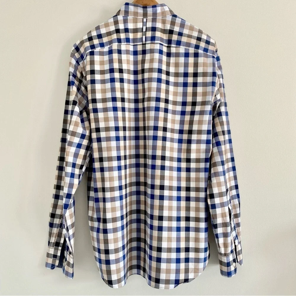 Banana Republic Grant Fit Plaid Shirt Size Large